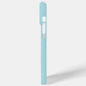 Aqua Snowy Birch Trees Case-Mate iPhone Hülle (Rückseite / Links)
