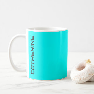 Aqua Solid Color Personalisiert Kaffeetasse