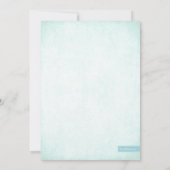 Aqua Something Blue Bridal Dusche Einladung (Rückseite)