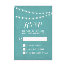 Aqua Sommer Lichterkette Hochzeit