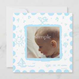 Aqua Songbird - Geburtsankündigung Ankündigung