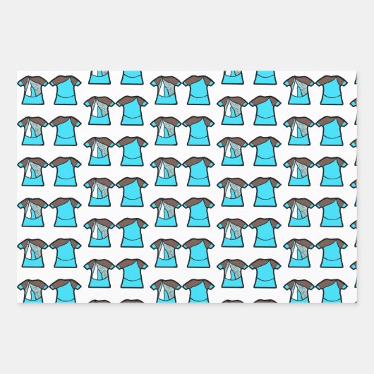 Aqua Spark Dancer Geschenkpapier Set (Vorderseite 2)