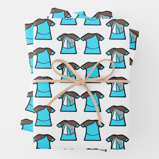 Aqua Spark Dancer Geschenkpapier Set (Beispiel)