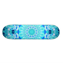 Aqua-Spitze, empfindlicher, abstrakter Mandala