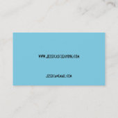 Aqua sprudelt visitenkarte (Rückseite)