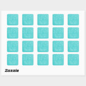 Aqua Starry Night Save the Date Stickers (Blatt)
