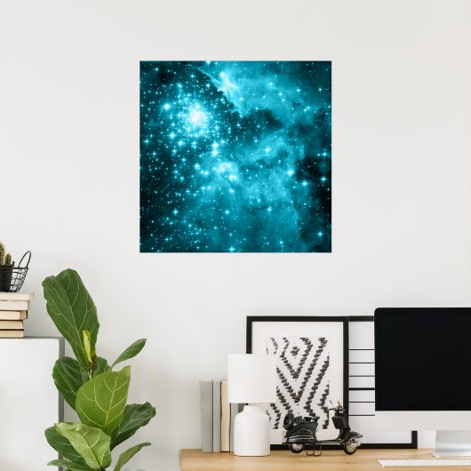 Aqua Stars Poster (Heimbüro)