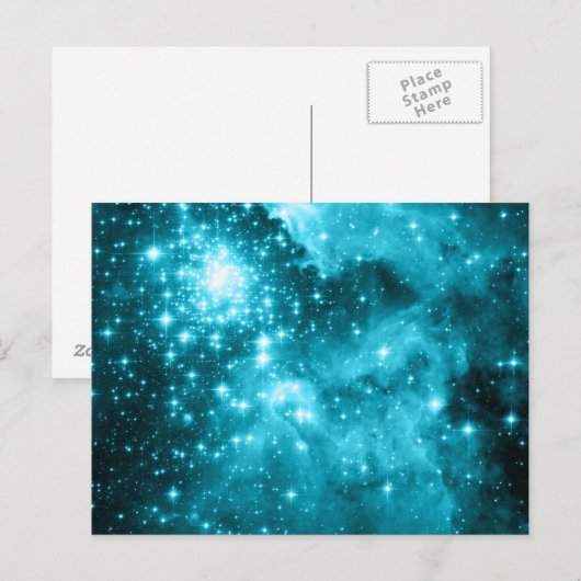Aqua Stars Postkarte (Vorne/Hinten)