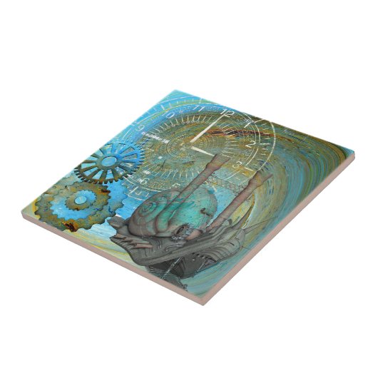 Aqua Steam Snail Traveller Fliese (Seite)