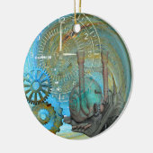 Aqua Steam Snail Traveller Keramik Ornament (Links)