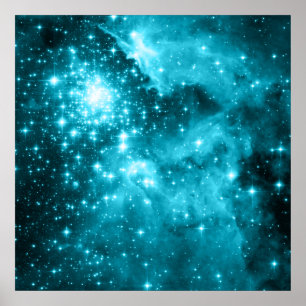 Aqua Sterne Poster