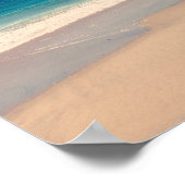 Aqua-Strandszene Poster (Ecke)