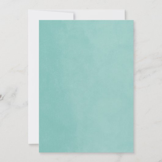 Aqua String Lights Überraschung Party Einladung (Rückseite)