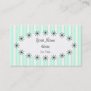 Aqua Strip Oval Visitenkarte
