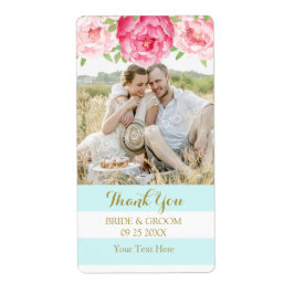 Aqua Stripe Foto Hochzeitsmarken