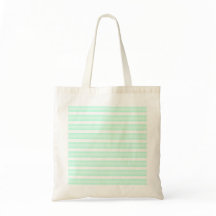 Aqua Stripe Tote Tasche