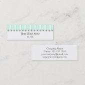 Aqua Stripe Visitenkartenmagazin Mini Visitenkarte (Vorne/Hinten)