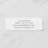 Aqua Stripe Visitenkartenmagazin Mini Visitenkarte (Rückseite)