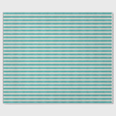 Aqua Stripes Birthday Geschenkpapier (Flach)