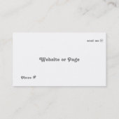 Aqua Stripes Business Card Visitenkarte (Rückseite)