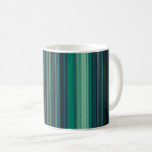 Aqua Stripes Kaffeetasse (VorderseiteRechts)