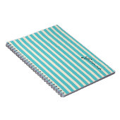 Aqua Stripes Notizblock (Rechte Seite)