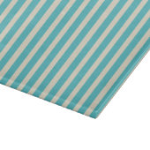 Aqua Stripes Schneidebrett (Ecke)