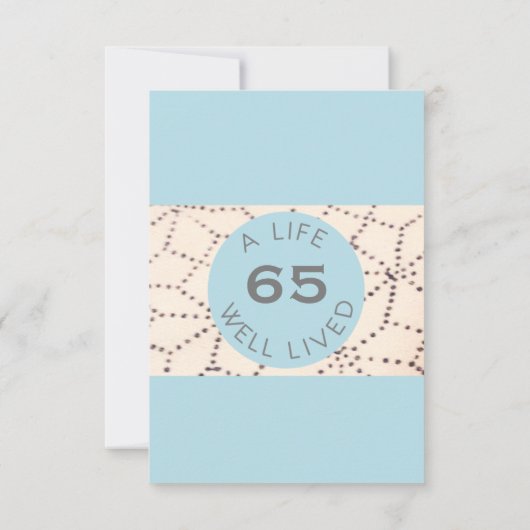 Aqua Surprise Geburtstag Custom Age Einladung (Rückseite)