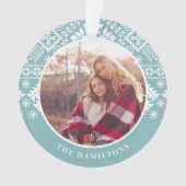 Aqua Sweater Pattern | FOTO Ornament (Vorderseite)
