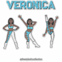 Aqua Swirl #1 Aufkleber