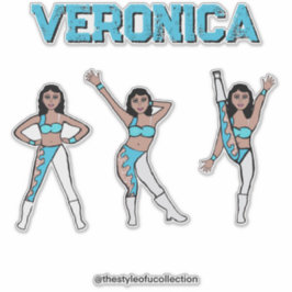 Aqua Swirl #2 Aufkleber