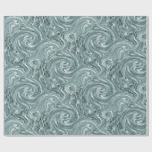 Aqua Swirl Packpapier (Flach)