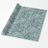 Aqua Swirl Packpapier (Ungerollt)