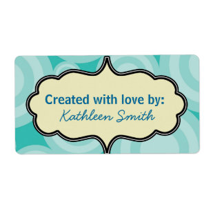 Aqua Swirt Recipe/Goodies Label