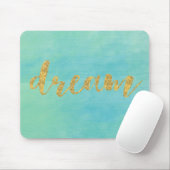 Aqua-tadelloser Aquarell-Goldtraum Mousepad (Mit Mouse)
