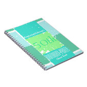 Aqua-tadelloses grüne Farb50. Geburtstag Gast-Buch Notizblock (Rechte Seite)