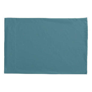Aqua - Teal - Turquoise - Blue-Green Solid Color Kissenbezug