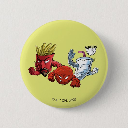 Aqua Teen Hunger Force Anime Graphic Button (Vorderseite)