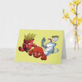 Aqua Teen Hunger Force Anime Graphic Karte (Gelbe Blume)