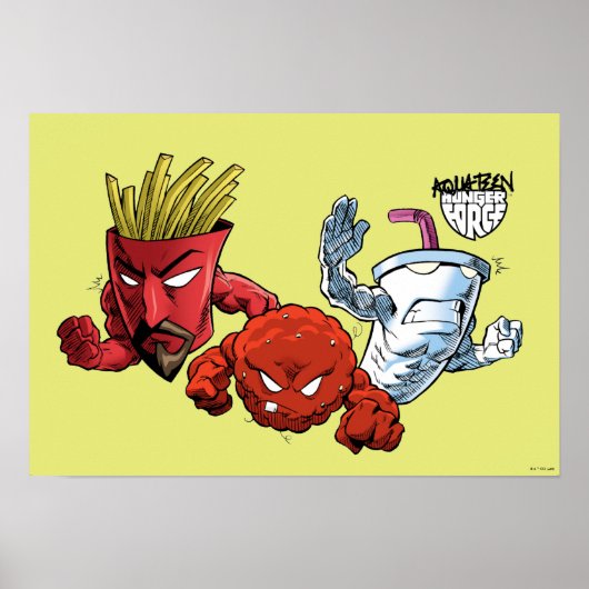 Aqua Teen Hunger Force Anime Graphic Poster (Vorne)