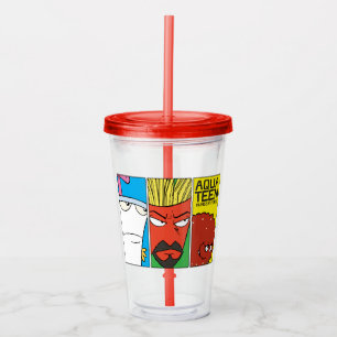 Aqua Teen Hunger Force Character Panel Graphic Acryltrinkbecher