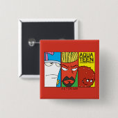 Aqua Teen Hunger Force Character Panel Graphic Button (Vorne & Hinten)