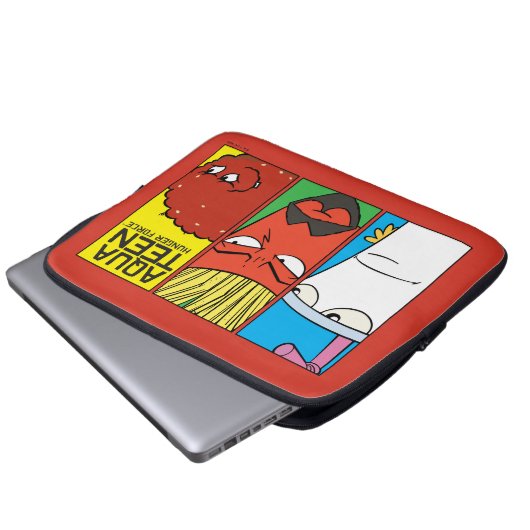 Aqua Teen Hunger Force Character Panel Graphic Laptopschutzhülle (Vorne Knopf)