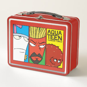 Aqua Teen Hunger Force Character Panel Graphic Metall Brotdose