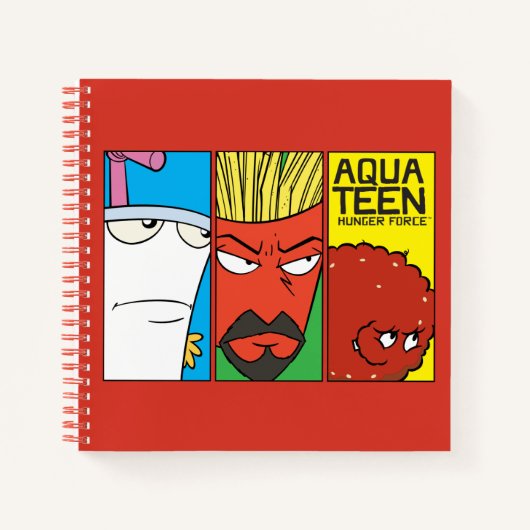 Aqua Teen Hunger Force Character Panel Graphic Notizblock (Vorderseite)