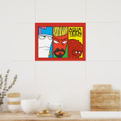 Aqua Teen Hunger Force Character Panel Graphic Poster (Küche)