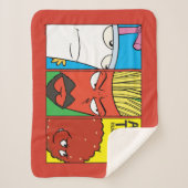 Aqua Teen Hunger Force Character Panel Graphic Sherpadecke (Vorderseite)