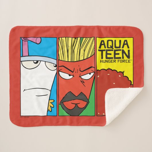 Aqua Teen Hunger Force Character Panel Graphic Sherpadecke (Vorderseite (Horizontal))