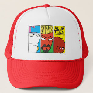 Aqua Teen Hunger Force Character Panel Graphic Truckerkappe