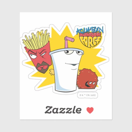 Aqua Teen Hunger Force Explosive Grafik Aufkleber (Blatt)